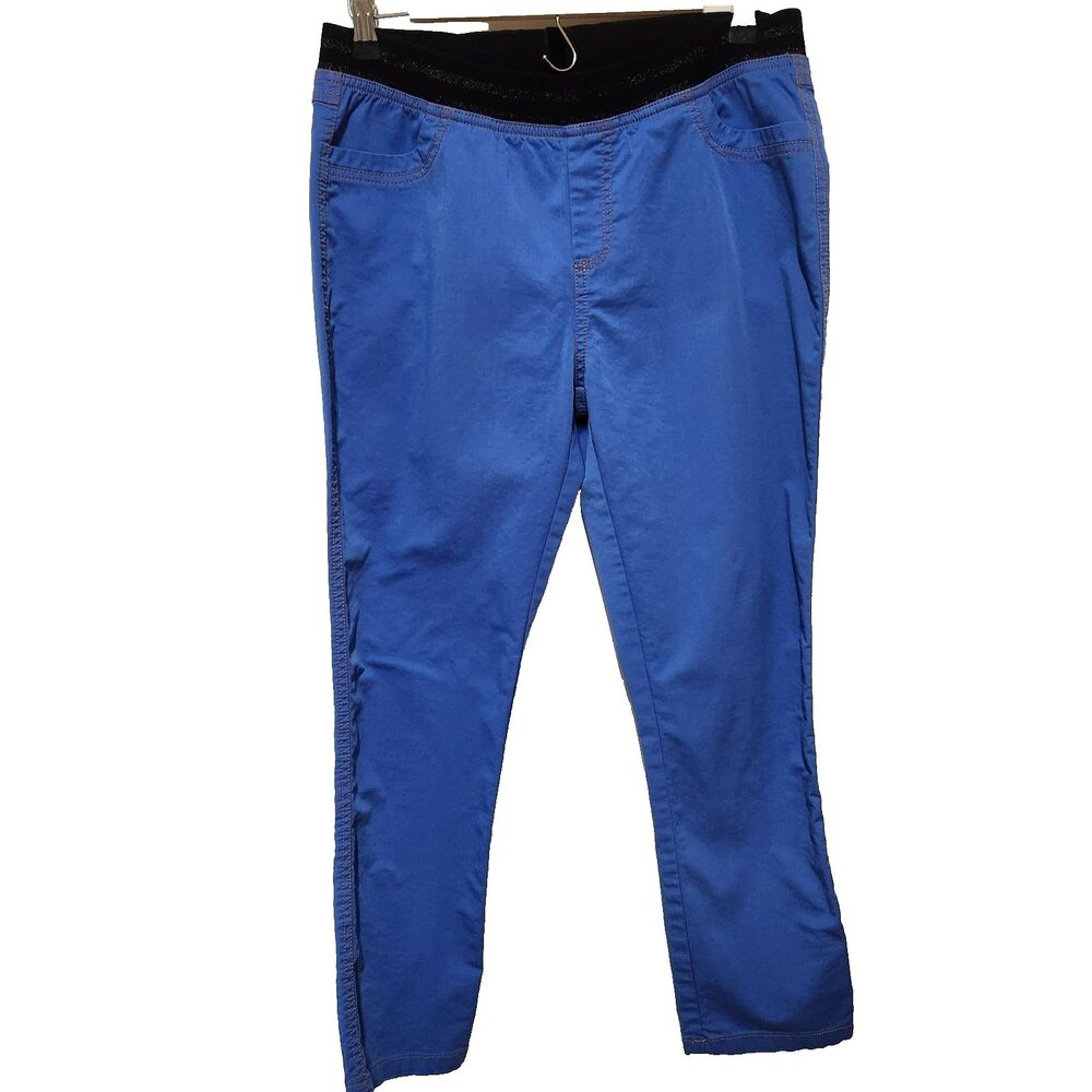 Gunex  Blue Xl  Pull on Stretch Waist Pants W 30 Inseam 24.5